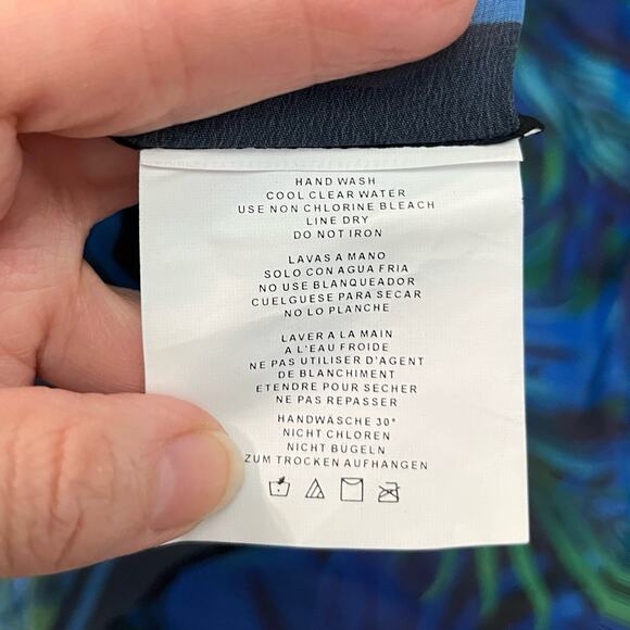 Miraclesuit Scarf Pareo Swim Cover Up One Size Palm Leaf Print Tropical Beach - Picture 7 of 7